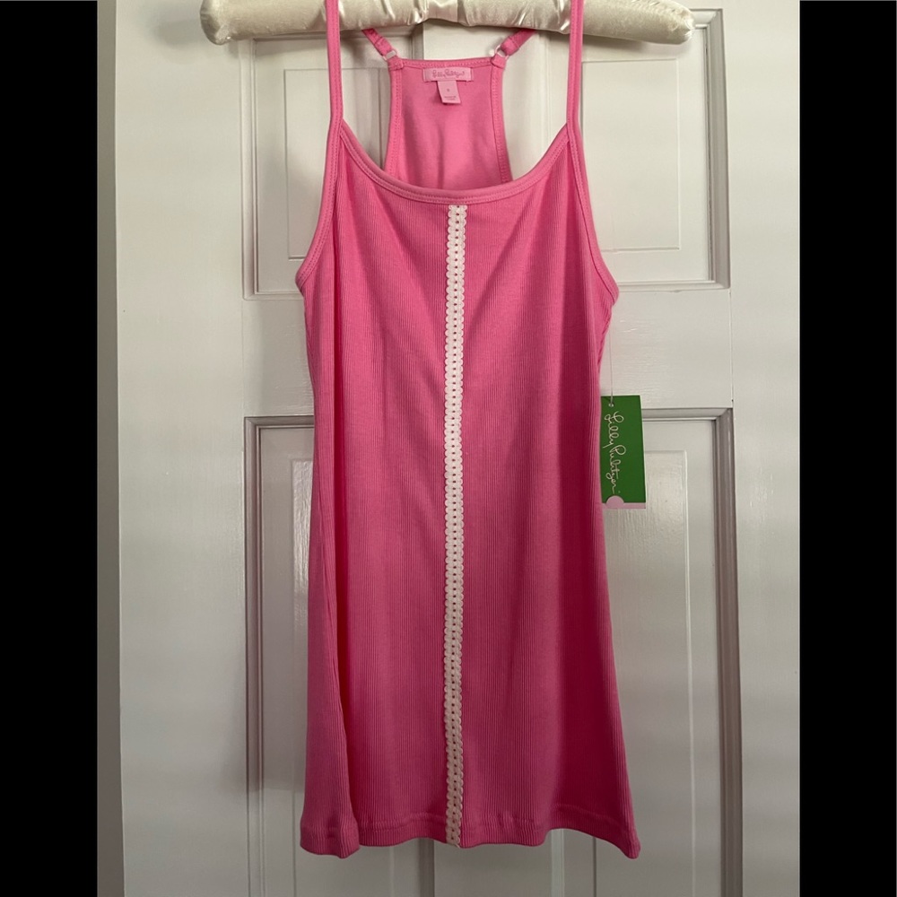 Lilly Pulitzer vintage pink ribbed sleepwear/daywear-NWT